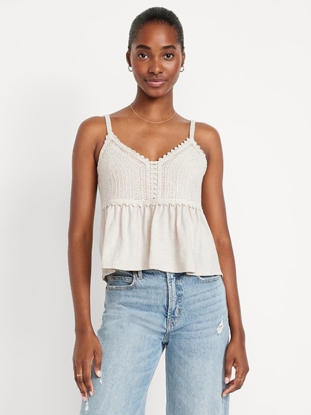 Old Navy Sleeveless Crochet Top